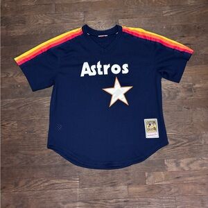 Men’s Astros Craig Biggio - Mitchell & Ness - Navy Mesh Jersey - Like New!